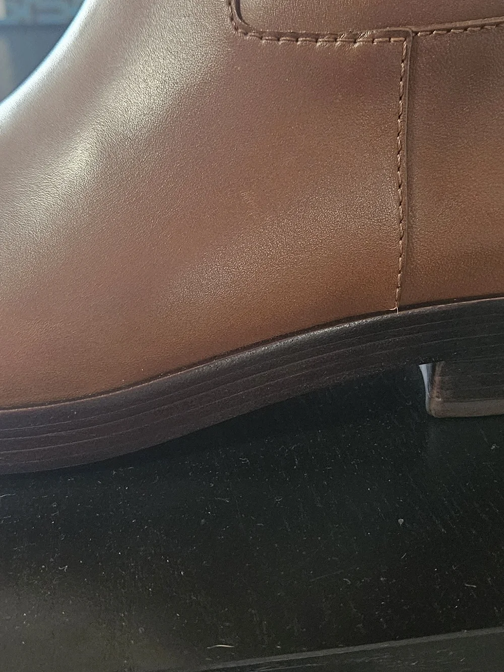 Tory Burch Cognac Leather Over-the-Knee Riding Boots